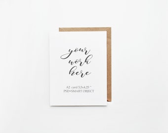 Wedding Card Mockup Etsy