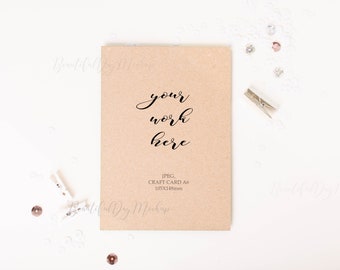 A6 Card Mockup Etsy
