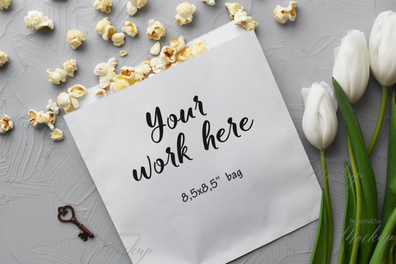 Wedding Mockup Paper Bag Mockup85x85 White Bag Etsy