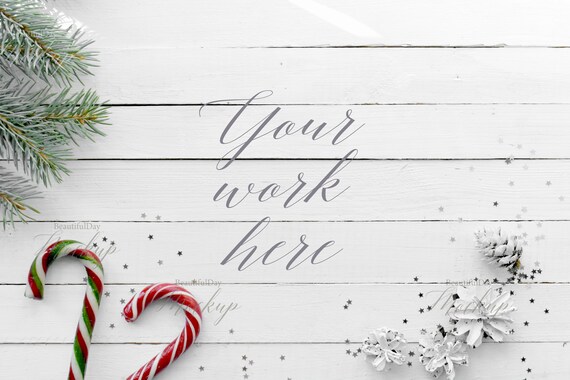 Christmas Mockup Christmas Background Mockup Christmas Etsy