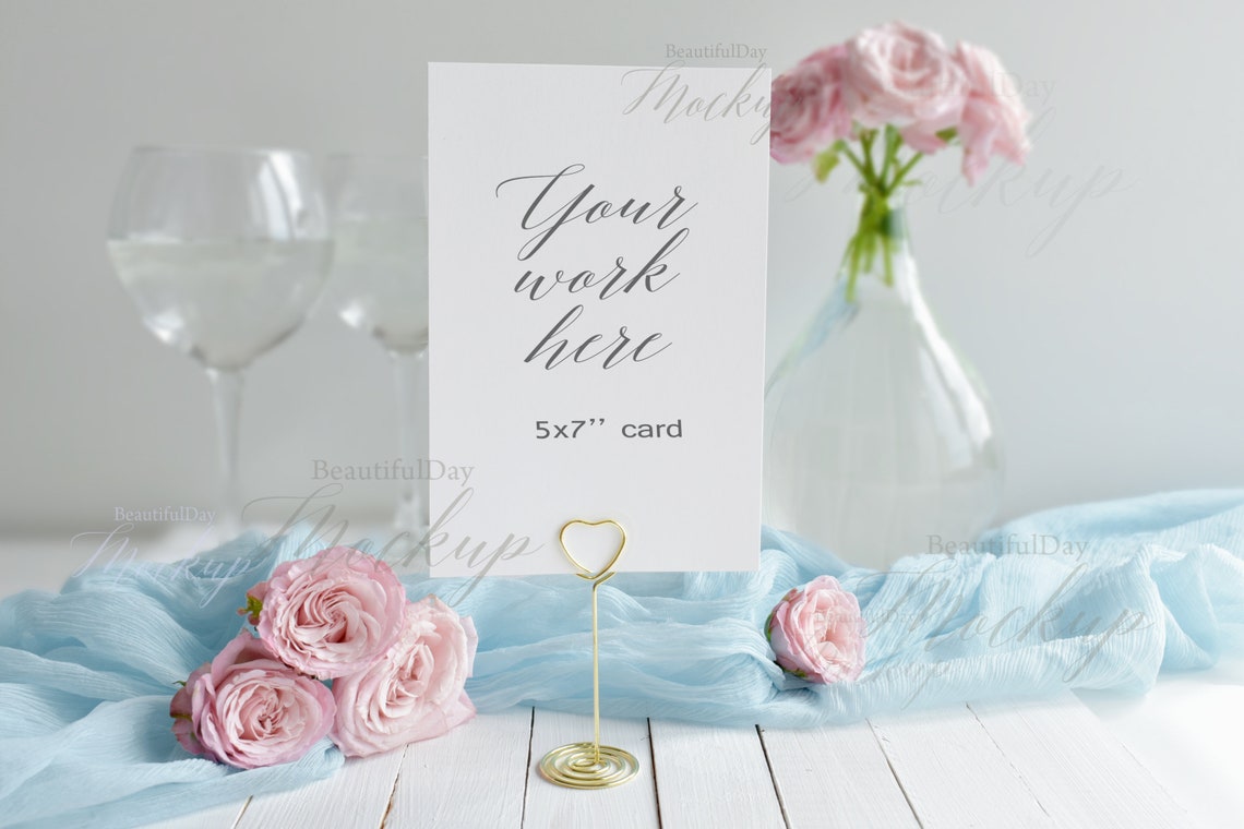 Download Mockup Wedding Wedding Table Number Mockup Wedding Sign | Etsy