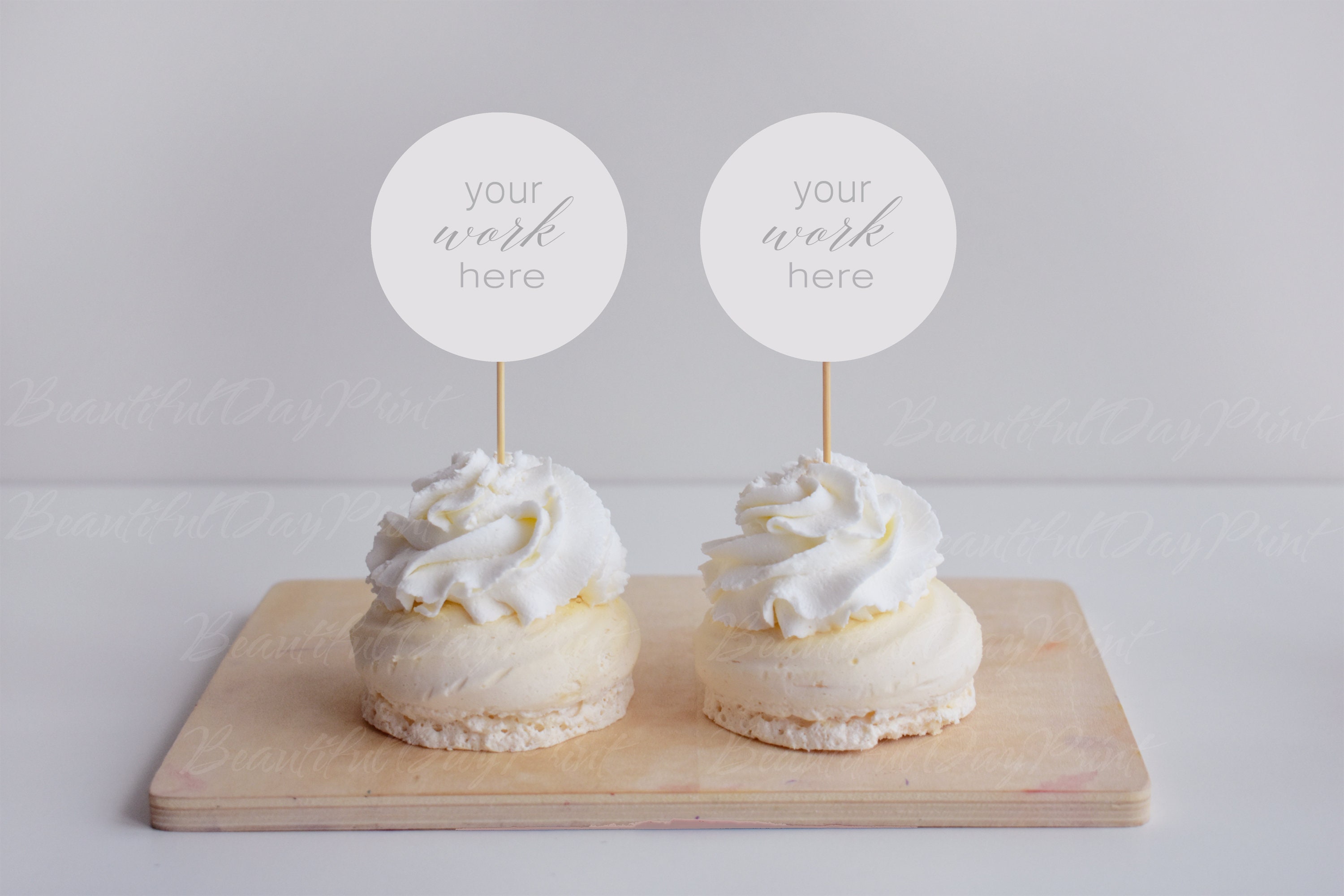 Download Wedding mockup Cupcake Topper Mockup Cupcake Tags Mock up | Etsy