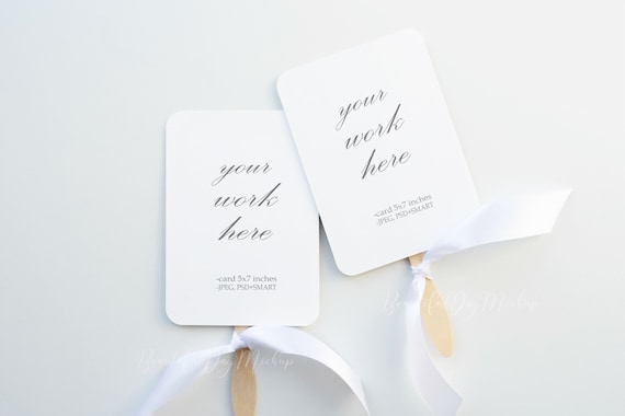 Download Mockup Wedding Stationery Mockupwedding Program Fan Mockup Etsy