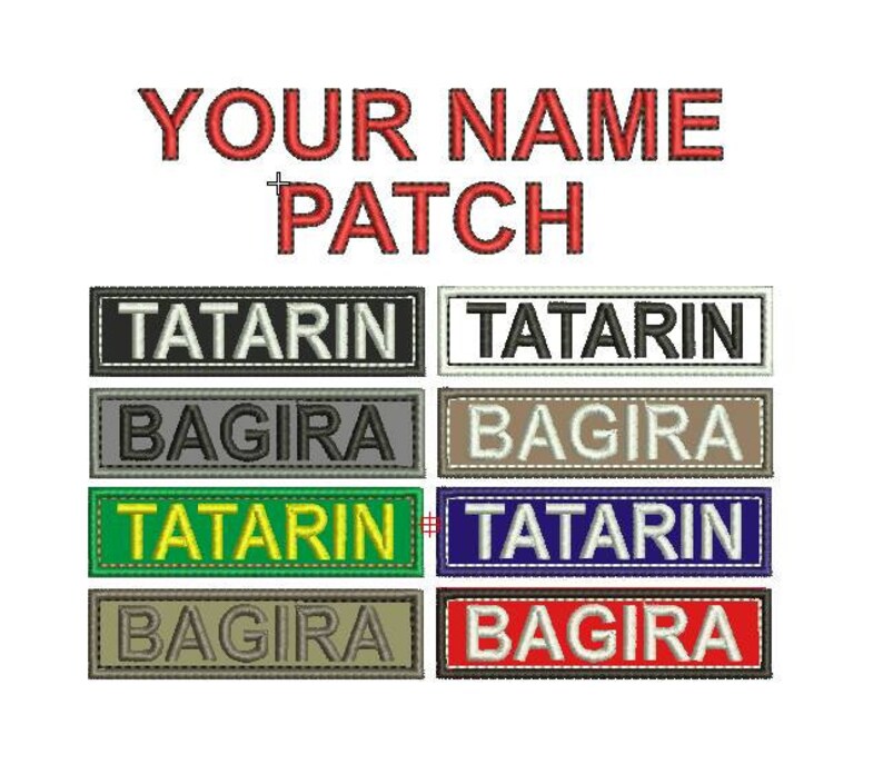 7-28cm YOUR Name Custom Patch leger naam patch IRON op of afbeelding 0
