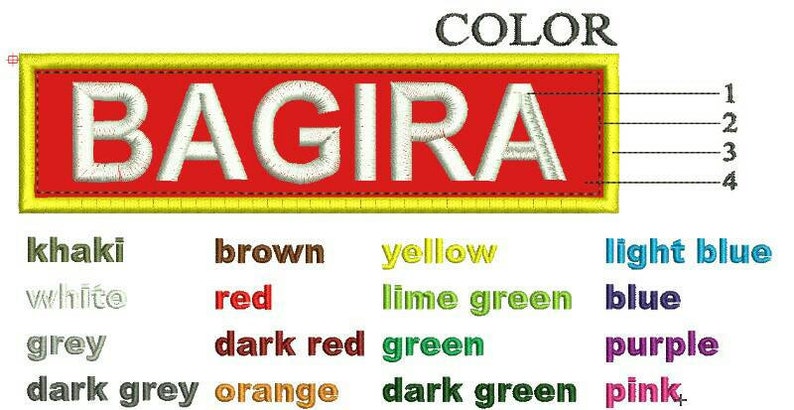 7-28cm YOUR Name Custom Patch leger naam patch IRON op of afbeelding 2