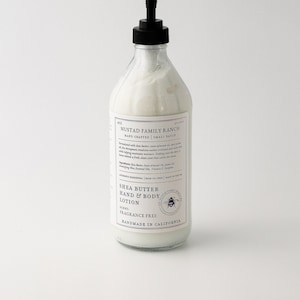 Shea Butter Lotion for Hand & Body, Body Moisturizer with Essential Oils and Natural Ingredients, Moisturizer, Shea Body Butter, Body Cream