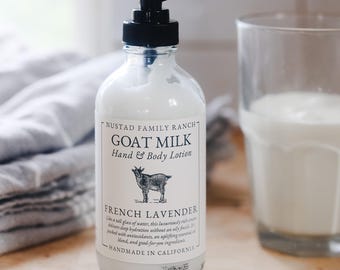 Goat Milk Lotion Set, Natural Hand & Body Moisturizer | Non-greasy