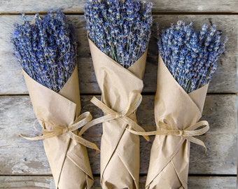 Lavender Bunch, Dried Lavender Bundle, dry flower bunch, over 300 Stems, 2024 certified organic, dried lavender for bouquets,