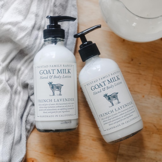 Goat Milk Lotion Set, Natural Hand & Body Moisturizer | Non-greasy