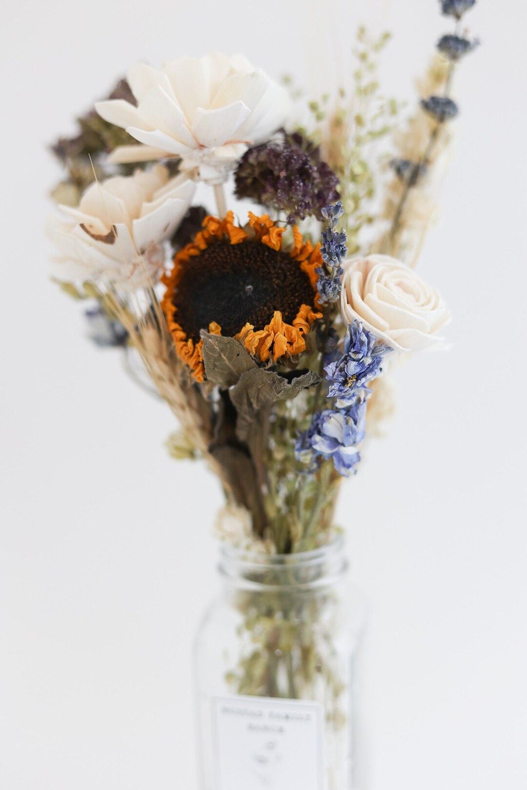 Diffuser for Essential Oils, Sunflower Floral Reed Diffuser With