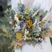 Dried Yarrow Bridal Bouquet With Eucalyptus, Daisies &amp; Lavender ...