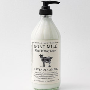 Lavender Musk Goat lotion, Goat milk lotion for body moisturizer, Hand & body Lotion with Essential Oil, Body Butter, Hand Cream
