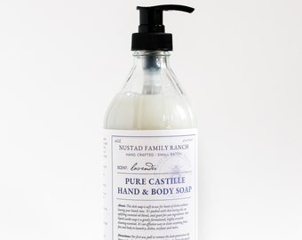 French Lavender Castile Soap, Utility Soap Hand & body Soap, Essential Oil, French Soap, Body Butter, Hand Cream, Goat Milk Soap