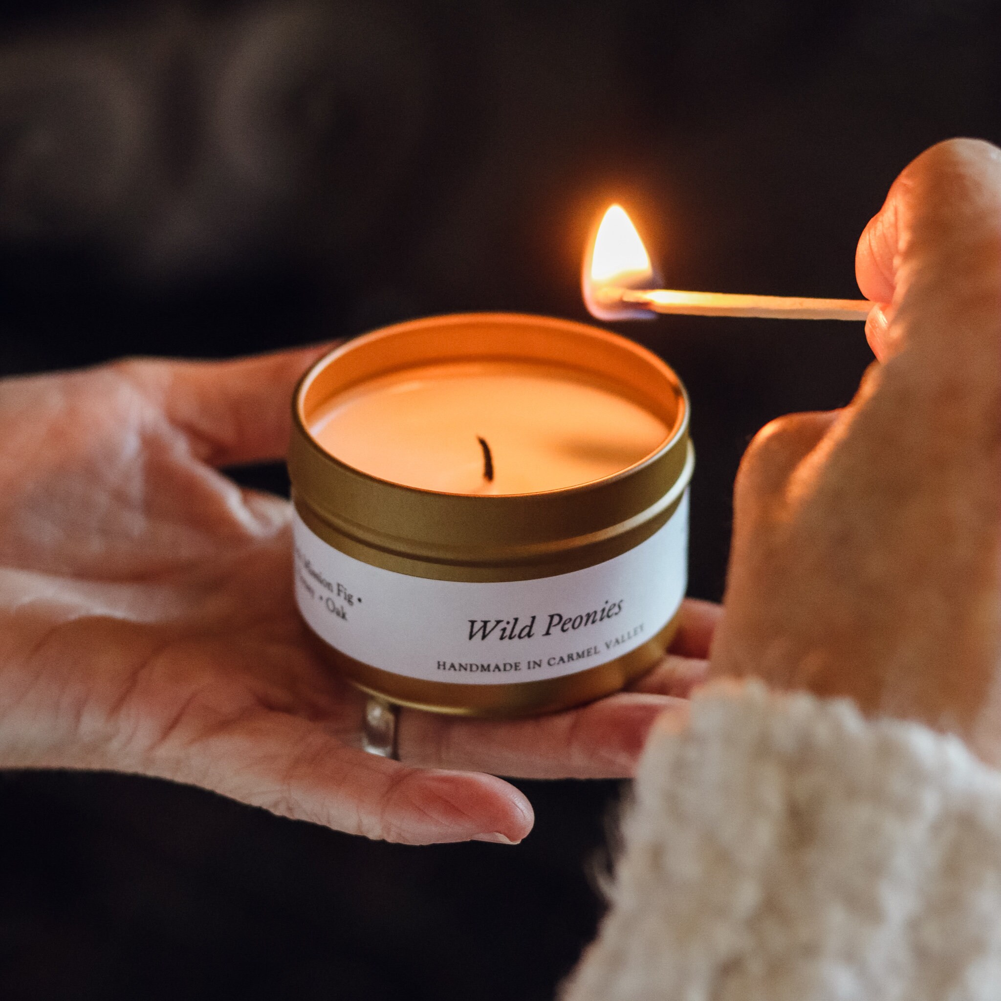 Natural Soy Wax Candles 4 Oz Soy Candle Tin Hand Poured Soy Etsy