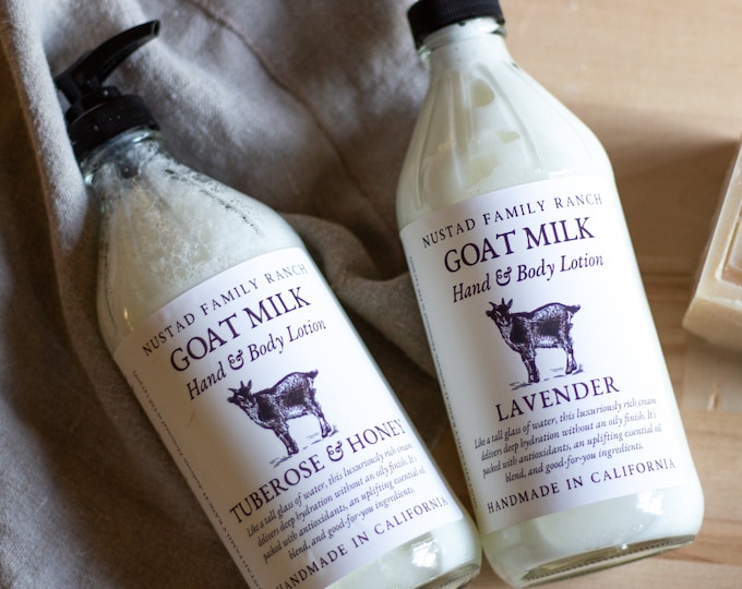 Goat Milk Lotion for Dry Skin | Natural Body Lotion with Shea Butter | Hand Lotion for Sensitive Skin | Non-Greasy Moisturizer