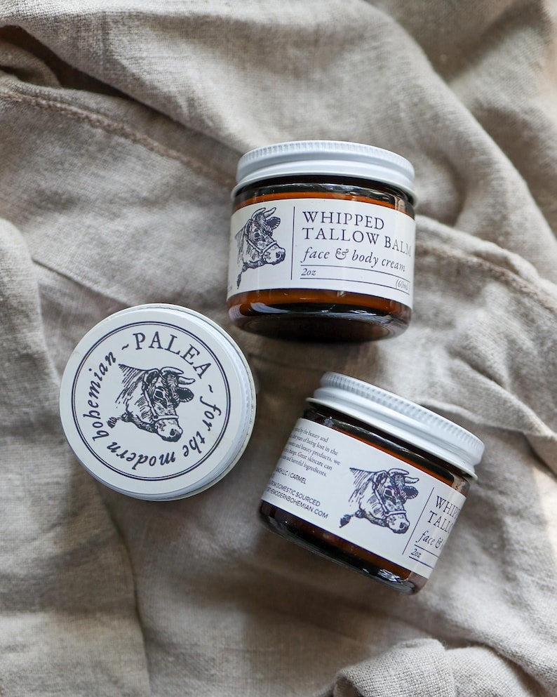 Tallow Face & Body Cream | Grass-fed Beef Whipped Tallow | Rendered Fat ...