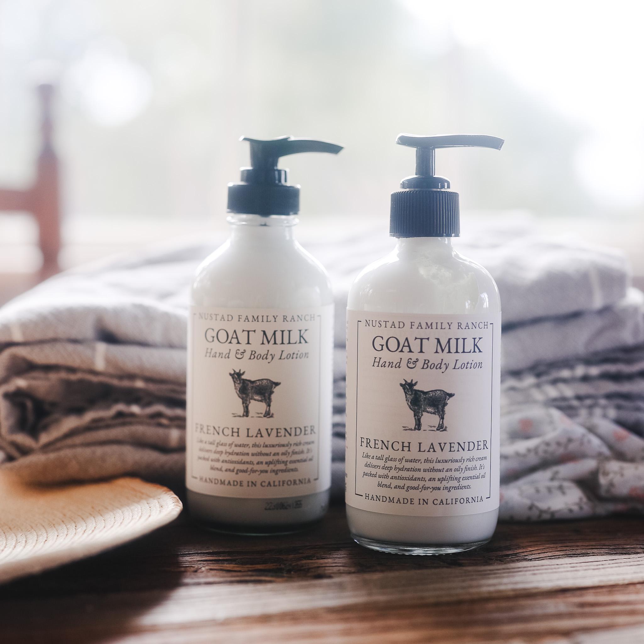 Goat Milk Lotion Set, Natural Hand & Body Moisturizer | Non-greasy