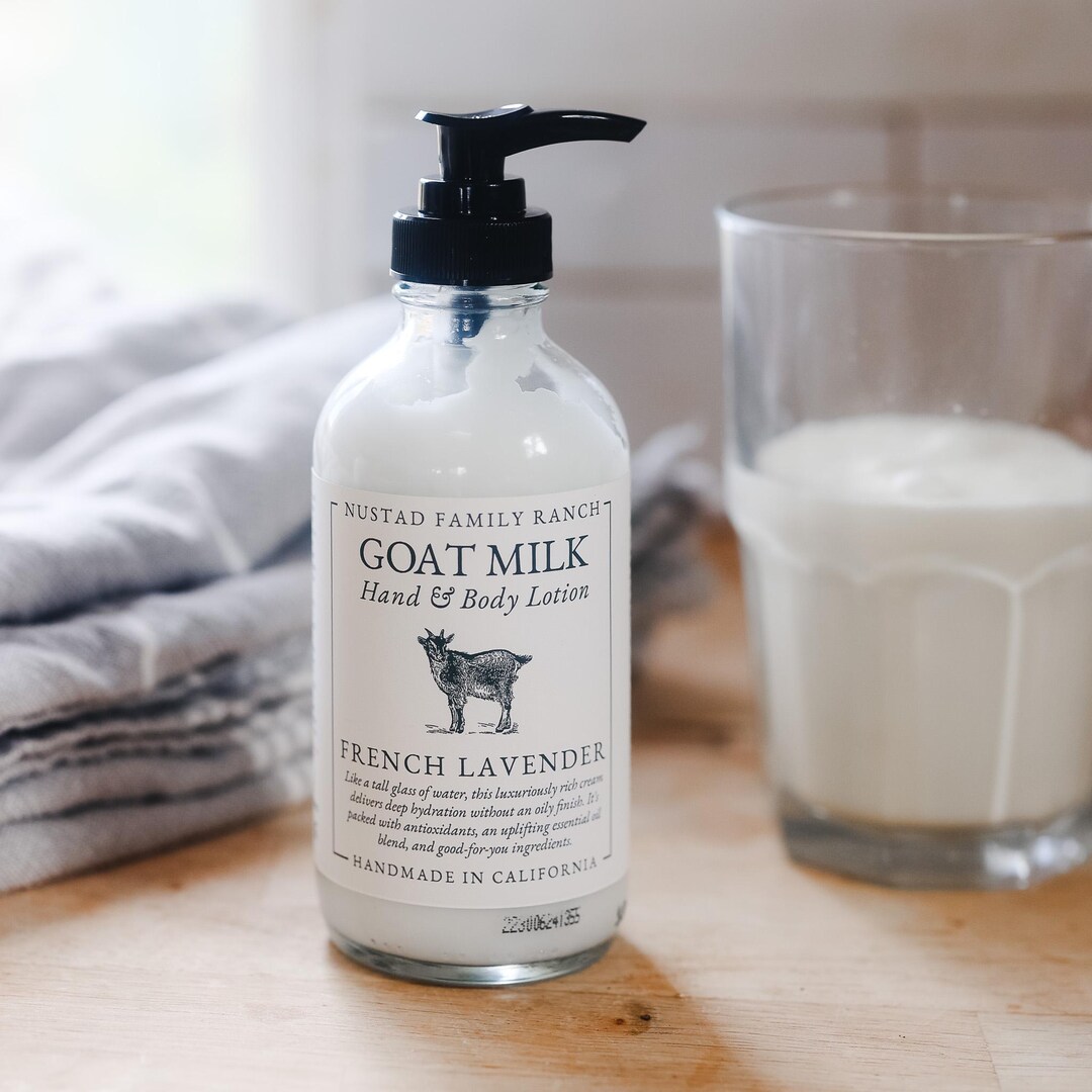 Goat Milk Lotion Set, Natural Hand & Body Moisturizer | Non-greasy