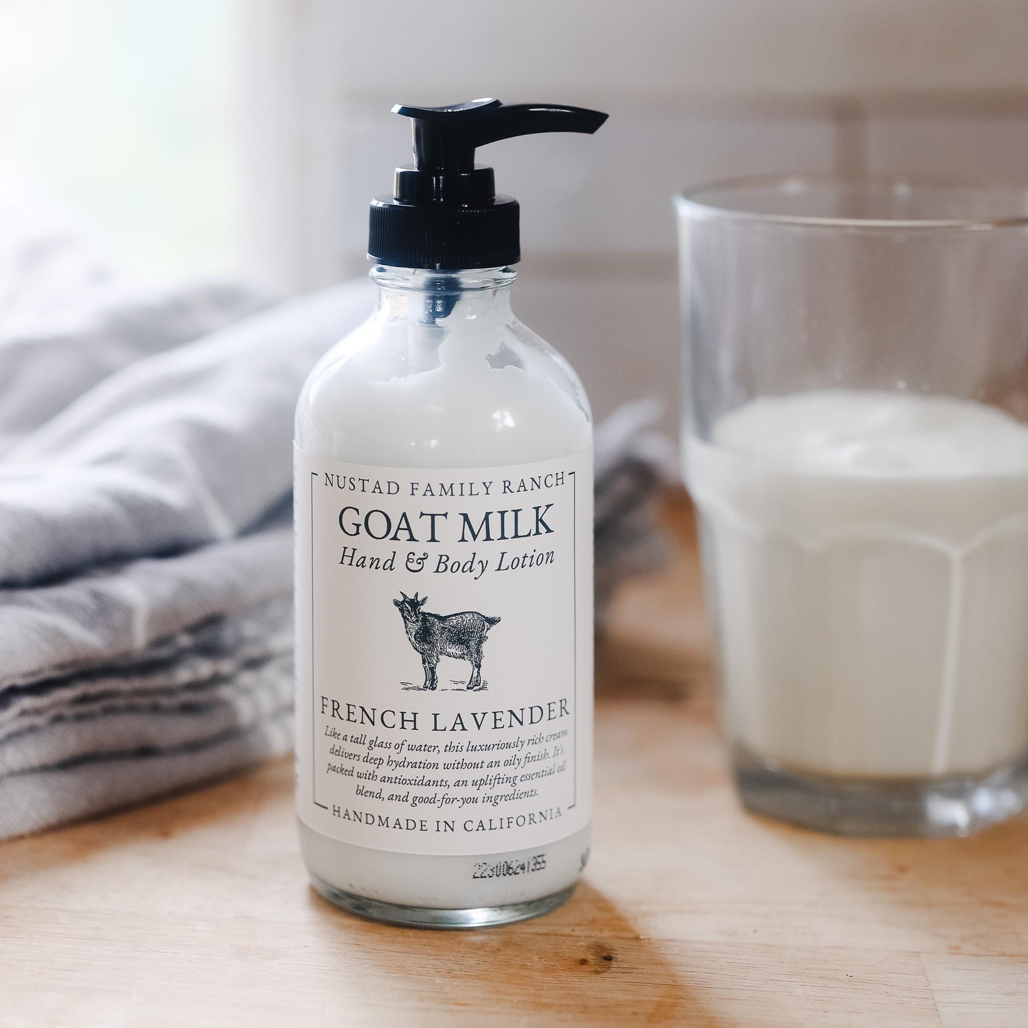 Goat Milk Lotion Set, Natural Hand & Body Moisturizer | Non-greasy