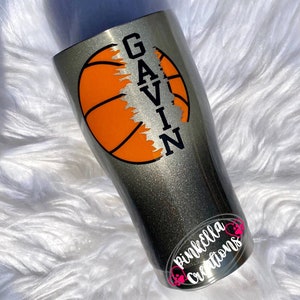 Basketball Tumbler Basketball Custom Tumbler Personalized Sports image 1