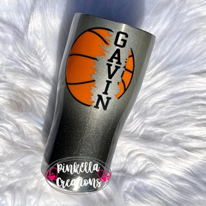 Basketball Tumbler Basketball Custom Tumbler Personalized Sports image 2