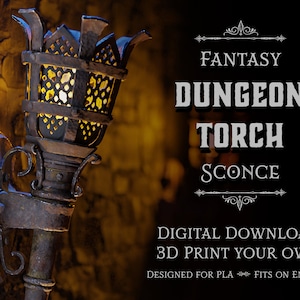 Dungeon Torch I - 3D Print Design