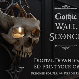 Gothic Wall Sconce - 3D Printable