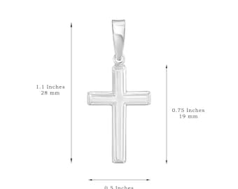 Small Sterling Silver Cross Pendant Only