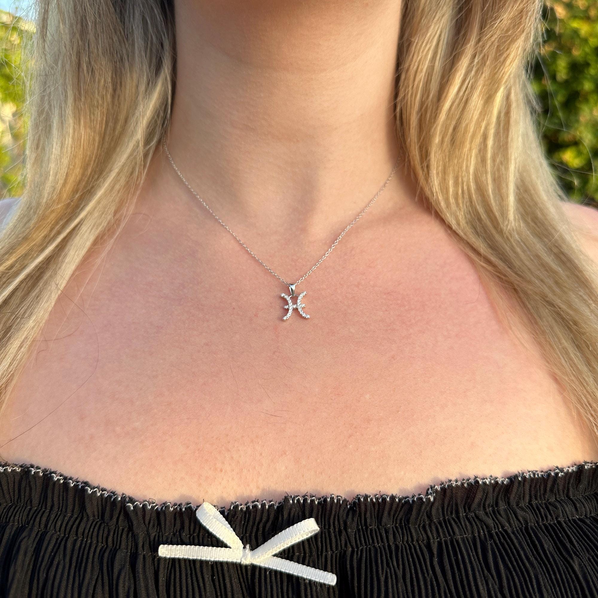 RIMORCHIO ZODIACALE LEONE Di 925 Argento, Collana Rodiato Parzialmente