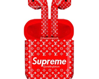 Louis Vuitton X Supreme Airpod Case | Supreme HypeBeast Product