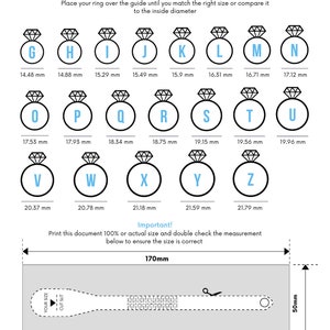 Ring Size Chart | Ring Sizer | Printable Ring Size Finder | Printable ...