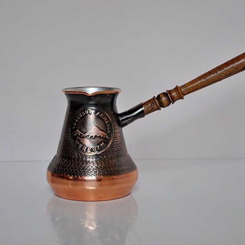 Handmade Armenian Coffee Pot Maker Copper Ibrik Cezve Turka Etsy