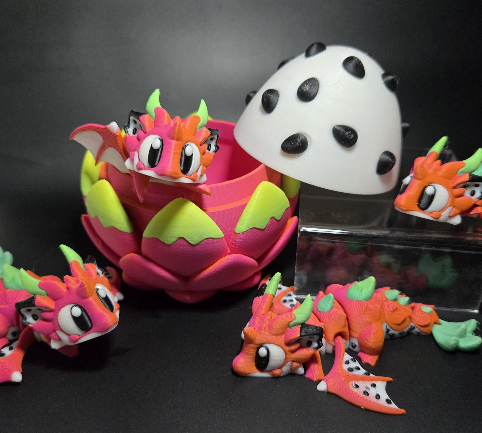 Dragonfruit Mini Dragon by 3DGOB + Egg or Baby Addon - Etsy