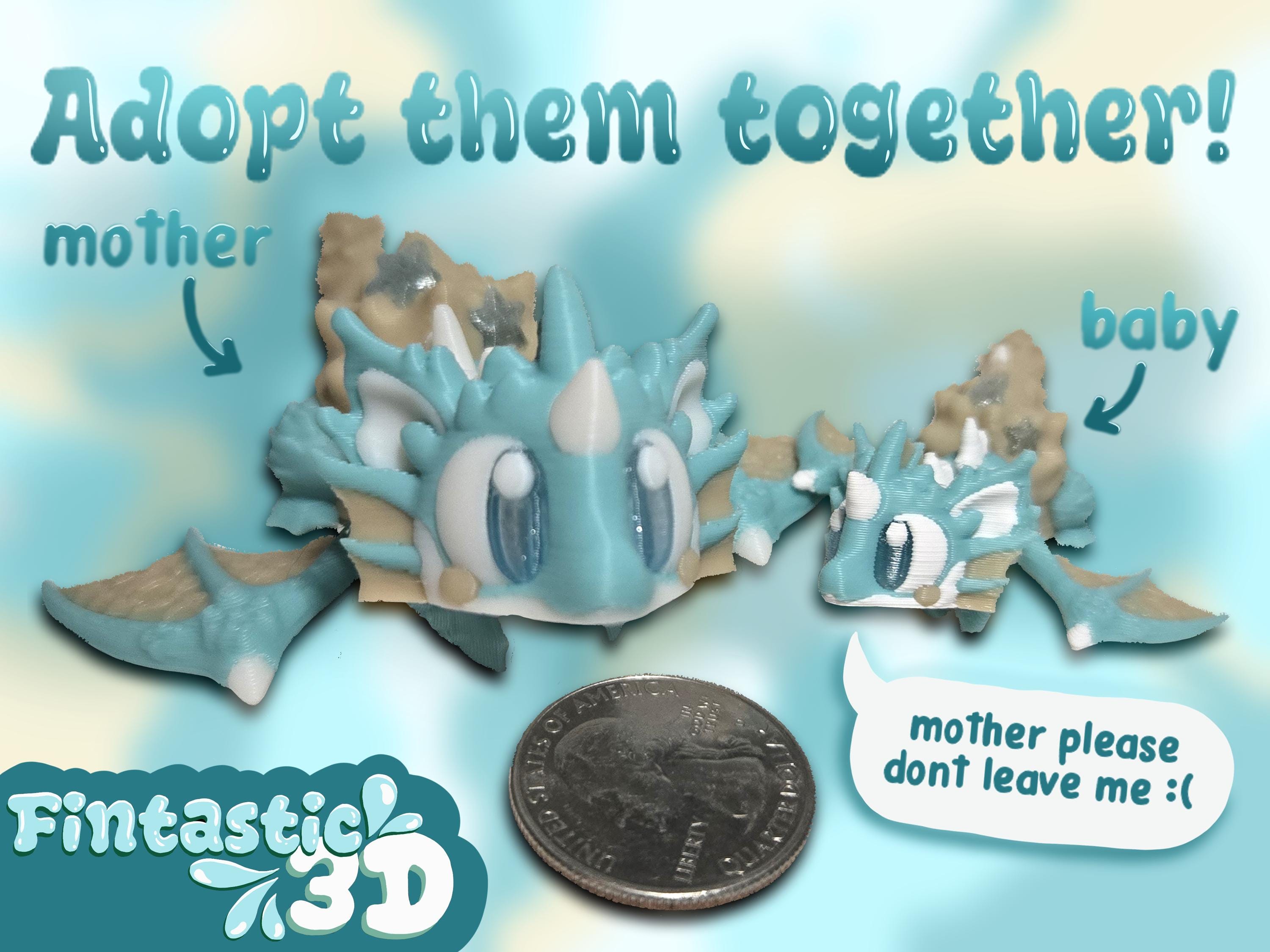 Dragonfruit Mini Dragon by 3DGOB + Egg or Baby Addon - Etsy