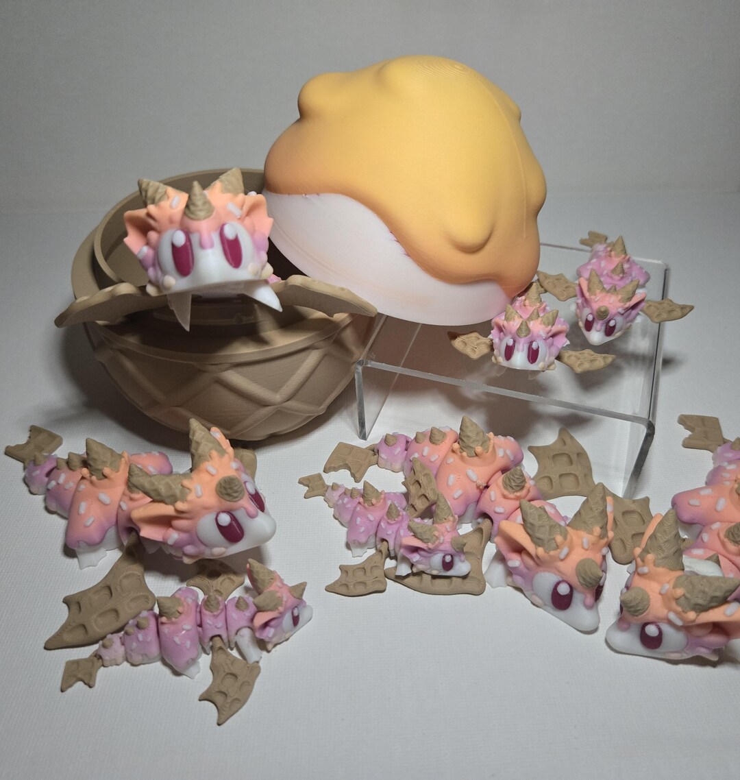 Sugar Rush Mini Dragon by 3DGOB + Egg or Baby Addon - Etsy