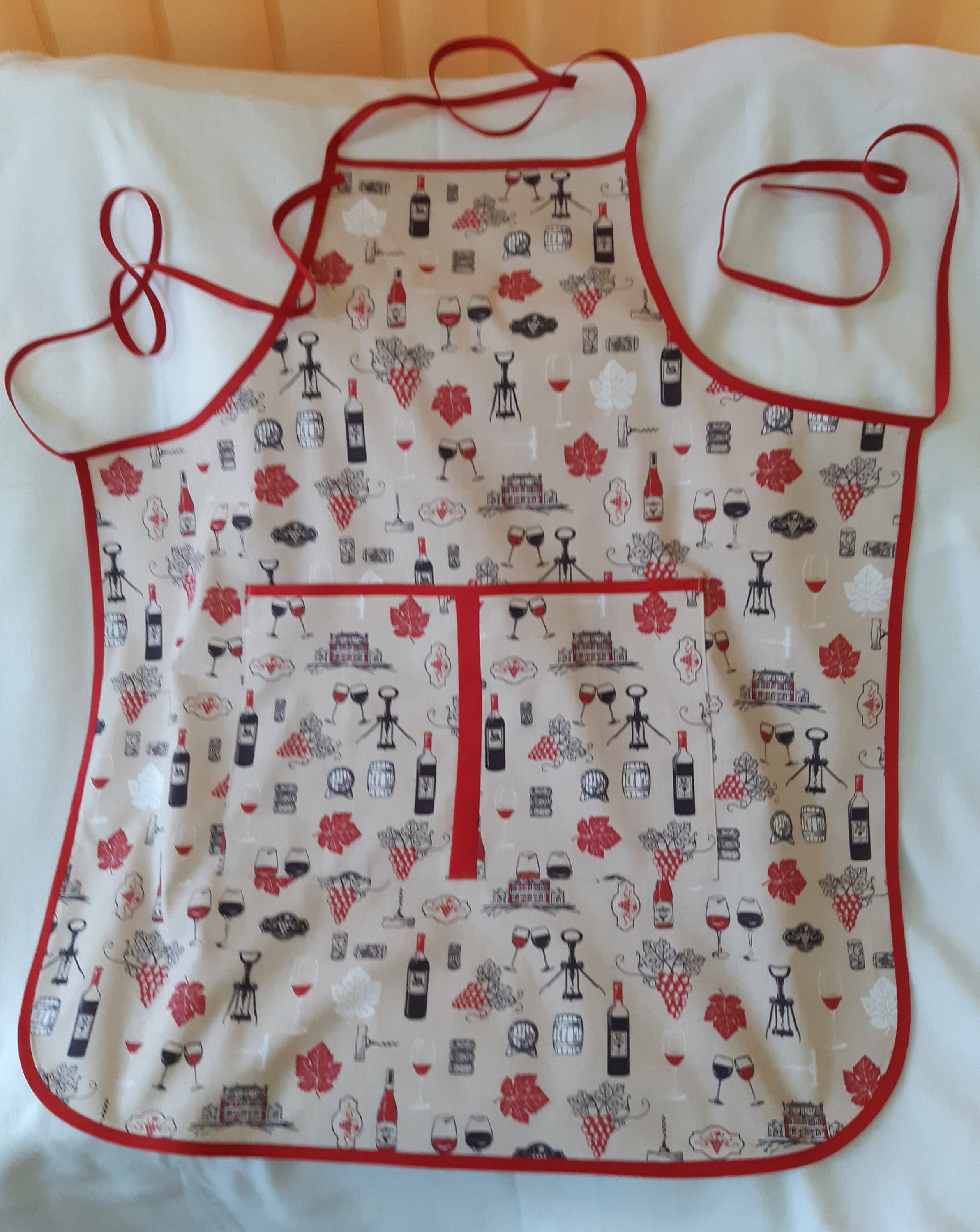 Tablier Cuisine Pour Lui, Imprimé Vins