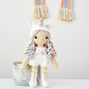 CROCHET PATTERN - Stella the Unicorn girl