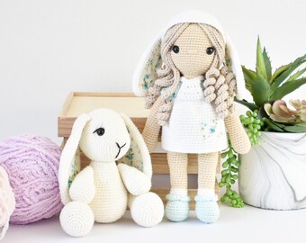 PATTERN BUNDLE Bonnie the Bunny Doll Lulu the Lamb Child Stella the Unicorn Girl