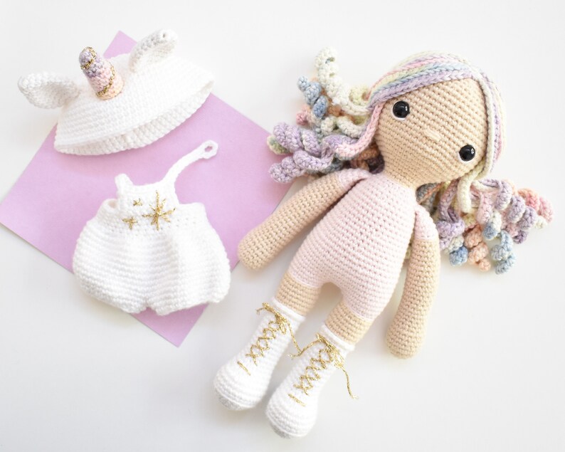 PATTERN BUNDLE Bonnie the Bunny Doll Lulu the Lamb Child Stella the Unicorn Girl