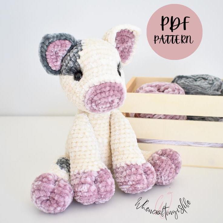 32 Our List of Adorable Crochet Pigs: Create Your Own Pig Plushie! 8 Crochet Pattern Parsley the Pig