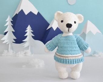 CROCHET PATTERN - Winston the Winter Bear