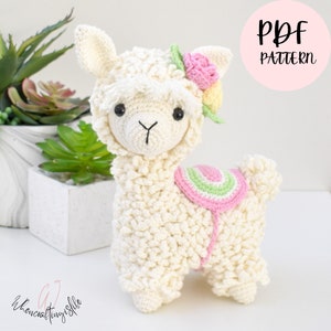 CROCHET PATTERN - Miss Aviana the Alpaca