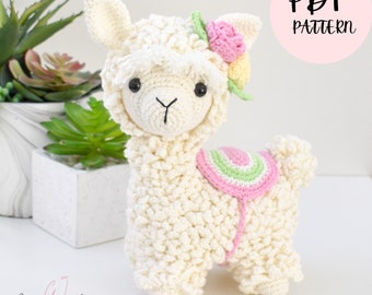 CROCHET PATTERN - Miss Aviana the Alpaca