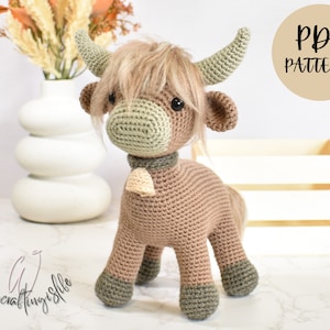 CROCHET PATTERN - Haye the Highland Cow