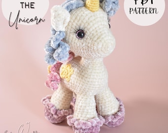CROCHET PATTERN - Solstice the Unicorn