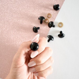 Black safety eyes - 5 pairs / 10 pieces
