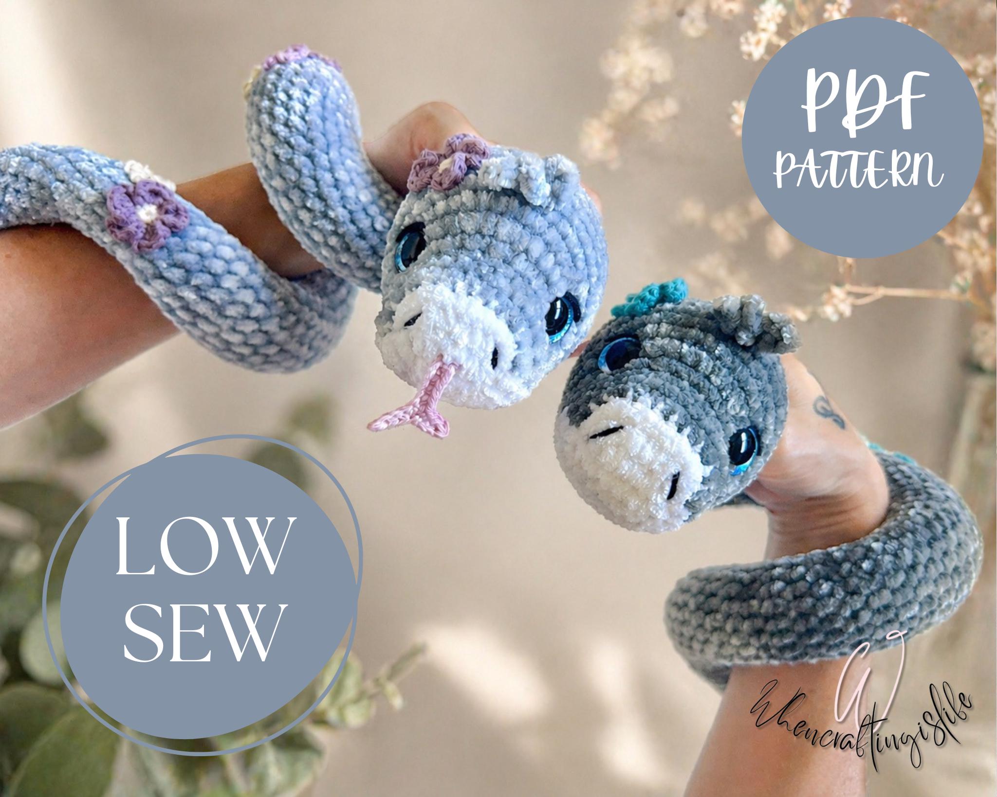 36 Snake Crochet Patterns to Stitch: Amigurumi, Plush, No-Sew, and Giftable Designs 29 Saffy the Snake crochet amigurumi snake toy