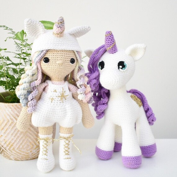 PATTERN BUNDLE Bonnie the Bunny Doll Lulu the Lamb Child Stella the Unicorn Girl