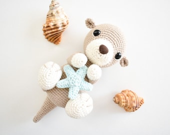 CROCHET PATTERN - Ollie the baby Otter