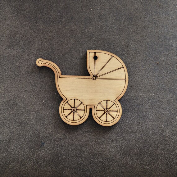 wooden baby carriage